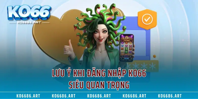 Lưu ý khi đăng nhập KO66 siêu quan trọng